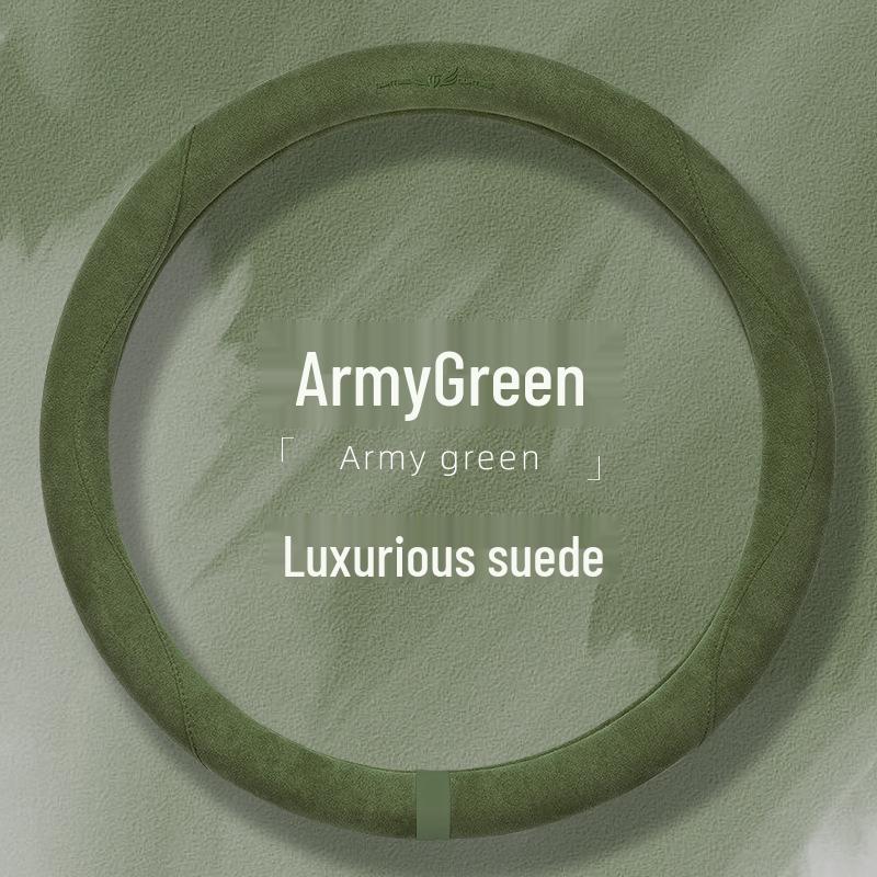 Suede & Fur Steering Wheel Covers: Winter Anti-Slip, Sweat-Absorbing, Luxury Women's Covers