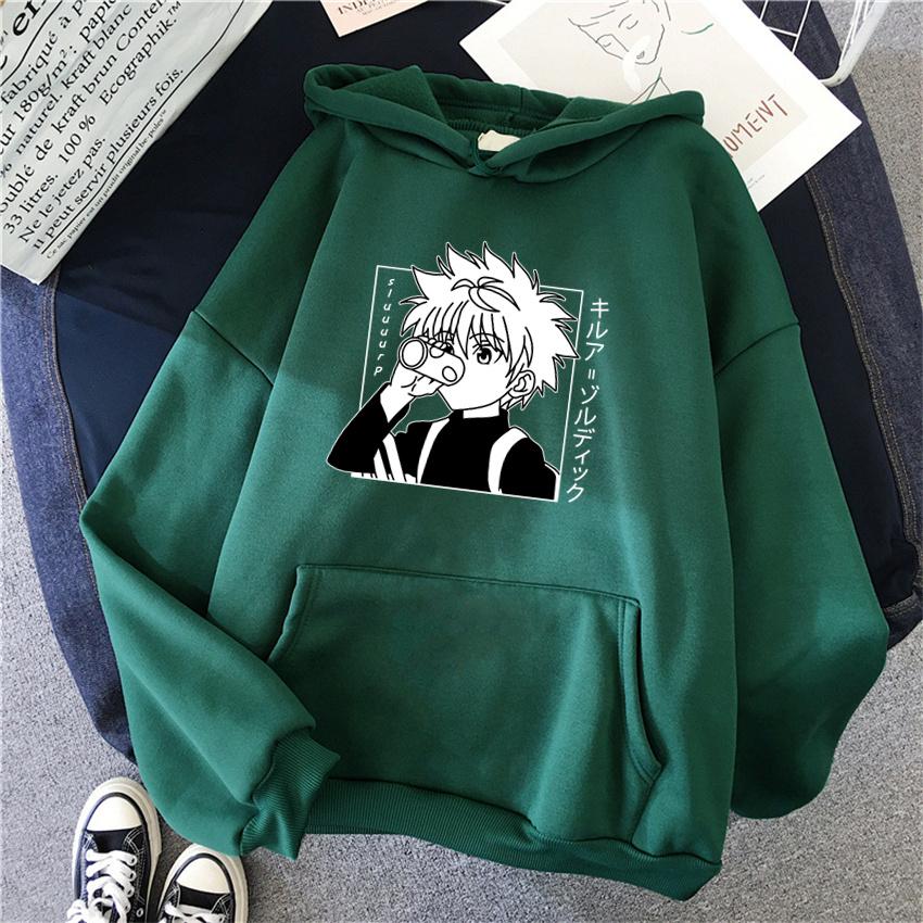 Anime Hunter X Hunter Women's Hoodie Kurapika Devil Eye Hoodies Women Streetwear Pullover Harajuku Unisex Sweatshirt Clothes