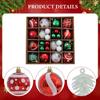 Weihnachtskugel Ornament Hängeanhänger Innenfeier Weihnachtsdekoration Bruchsicher für