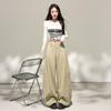 2026 Spring Women's High-Waisted Slimming Cargo Trousers - Loose Wide-Leg Style