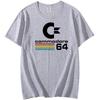 Loose Men T-shirts Summer Commodore 64 Print T Shirt C64 SID Amiga Retro Cool Design Street Short Sleeve Top Tee Clothing