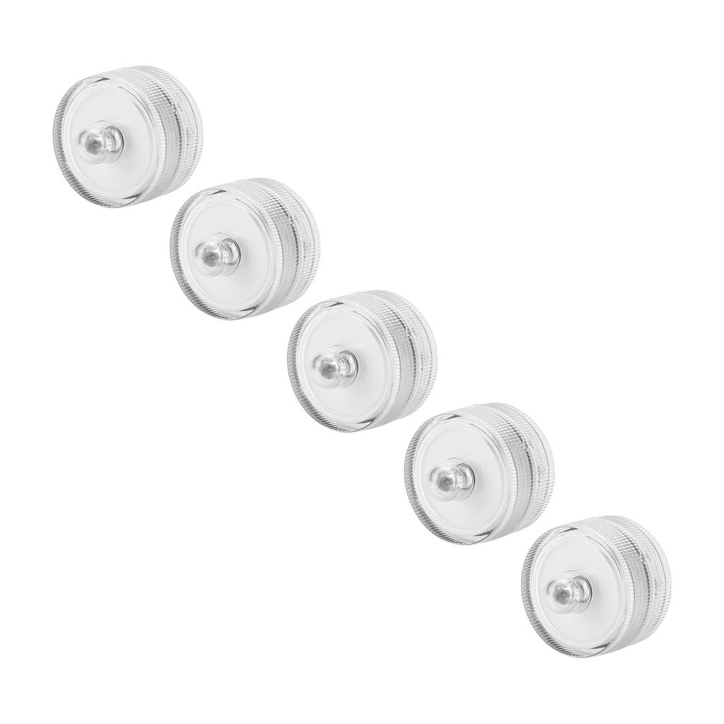 5 Pezzi Luci LED Sommergibili Luci Impermeabili per Paesaggio per Acquario Cascata Base Vaso