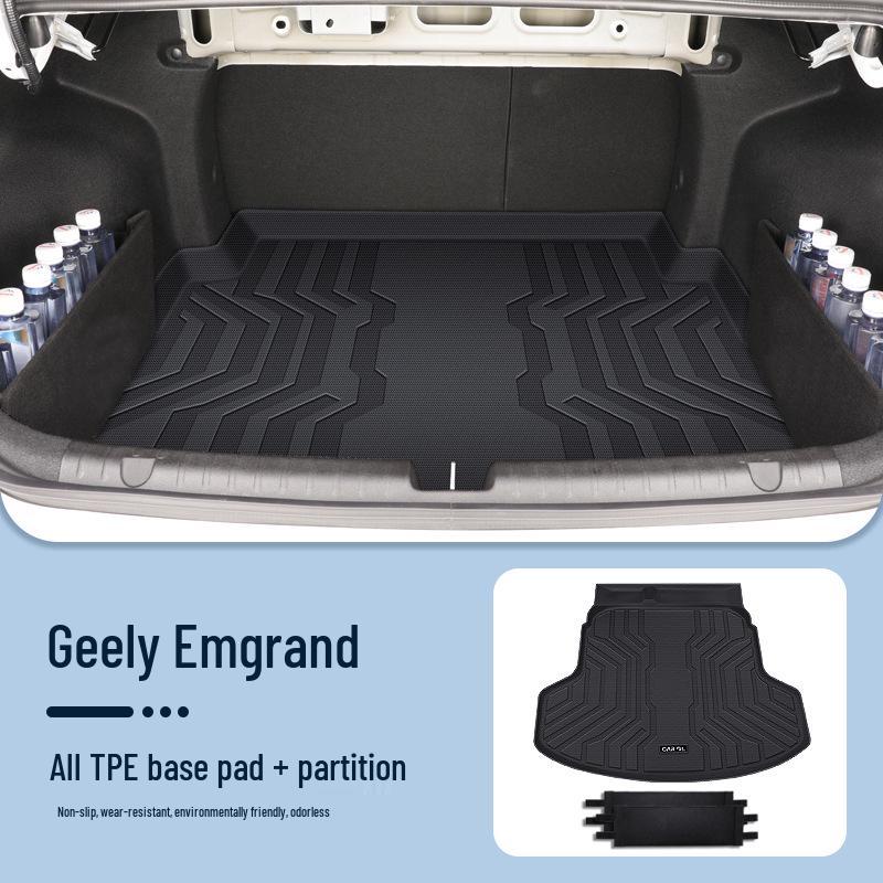 Compatible Trunk Mat for 26 Models of Geely Emgrand, 5th Gen TPE Tail Box Mat, GS Kui Xi Edition.