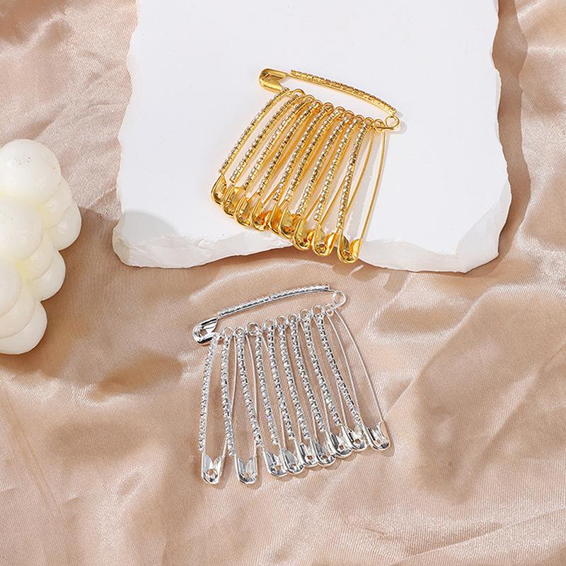 10/12Pcs Large Safety Pins 2 Inch Decorative Brooch Women Brooch Pins For Clothes Skirts Sweater Scarf Lapels Hat