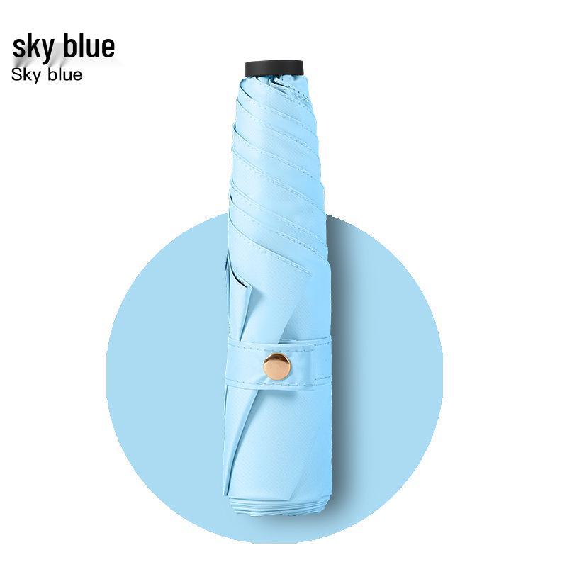 Wind-Resistant Auto-Fold Umbrella with UV Protection and Black Coating