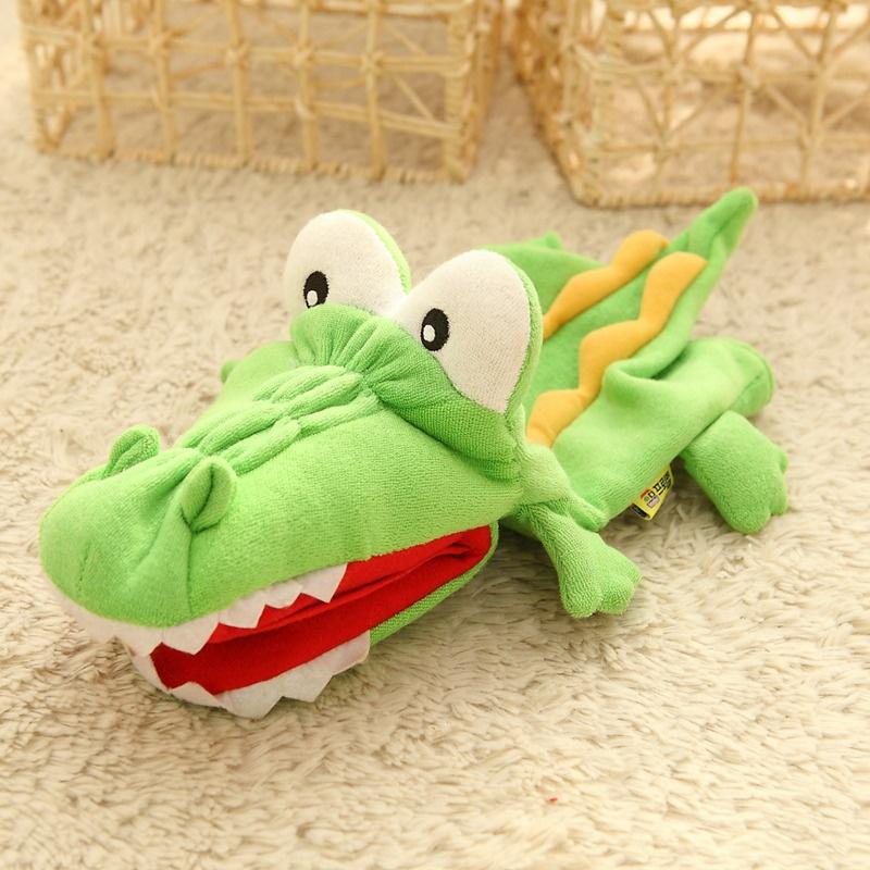 Frog Shark Plush Hand Puppet  Dolls Plush Hand Doll Early Education Learning Toys Children Marionetes Puppets for telling story