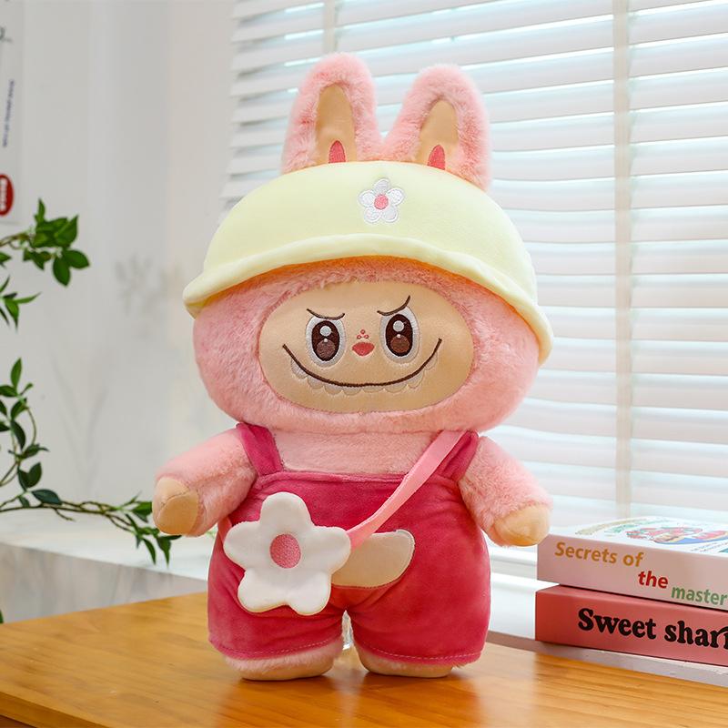 satchel overalls rabub plush toy small daisy rabub doll POP MART doll