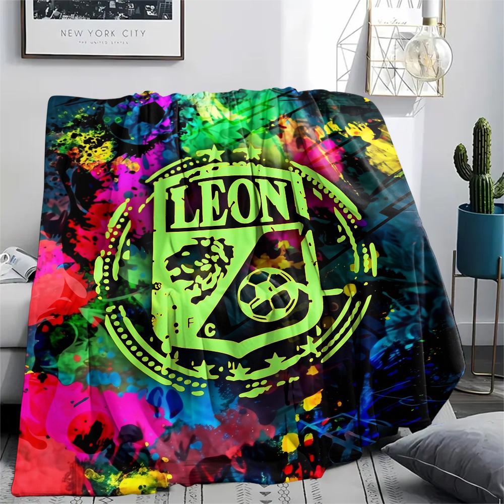 Leon FC,pattern Flannel Blanket, High Quality Comfortable for All Seasons, Home Decor, Warmth and Comfort, Perfect for Gifts.