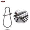 TAKEDO 1000PCS/BAG Reinforced Fishing Snap Stainless Steel Fishing Accessories Powerful Connector Hook and Lure YM-2004