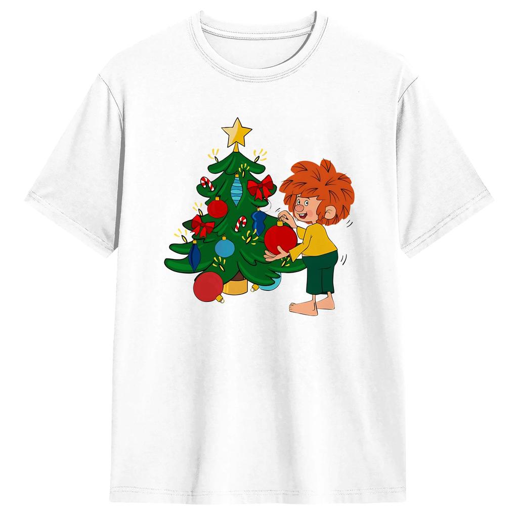 Unisex TShirt PPumuckls T Shirts Trending Summer Tee Shirt YK Funny Pure Cotton Clothing Plus Size XL