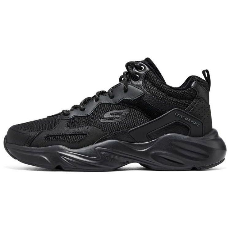 Skechers Stamina Airy Men Black Low Top Dad Shoes Mesh Synthetic Leather Comfortable Versatile 894169-BBK 45