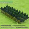 Mini DIY Model Train Landscape Tree Set - Simulated Plastic Trees for Sand Table Crafting