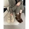 2025 New Low-top Single Shoes Mao Mao Women's Shoes Flat Winter Single Shoes