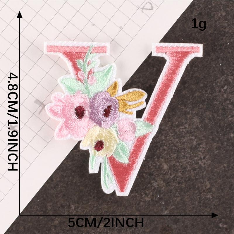 Embroidery Logo Cartoon Badge English Letter Patch Accessories Hand Account Diy Accessories Embroidery Sticker Cloth Sticker