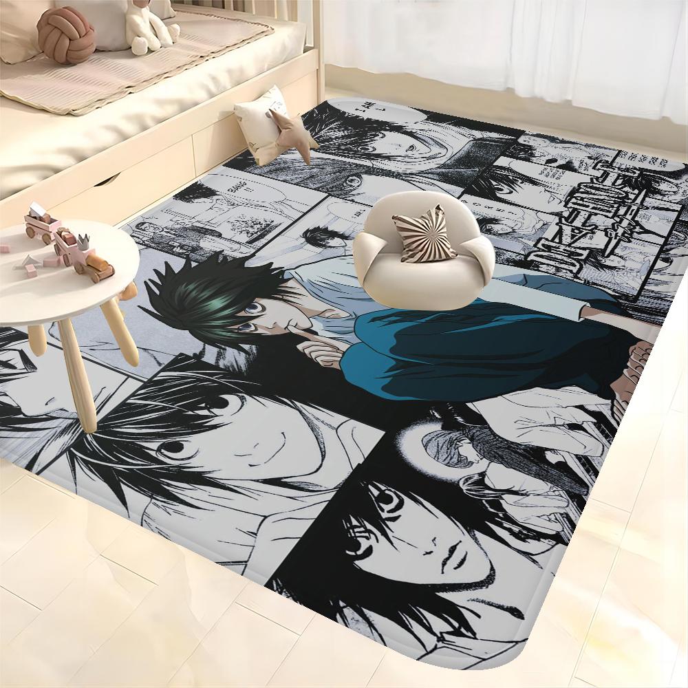 Anime Death Note Fußmatte Retro Mehrfachauswahl Wohnzimmer Küchenteppich Rutschfest Moderne Heimdekoration