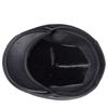 Men's Winter Leather Fur-lined Beret with Ear Protection and Duckbill Style