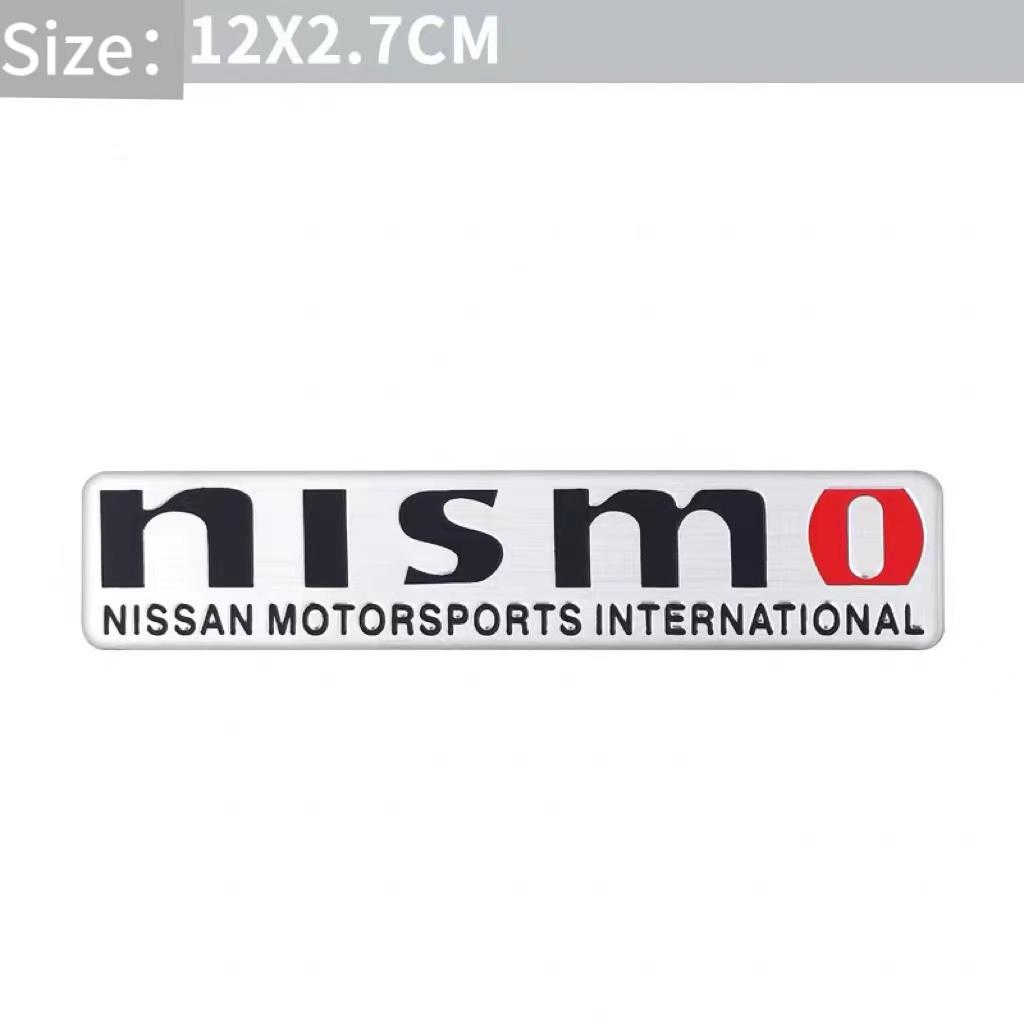 AQS3 Aluminum Car Badge Body Side Sticker Fender Trunk Decor Decal Styling For Nissan Juke Leaf Qashqai Patrol Pathfinder X-Trail Nis