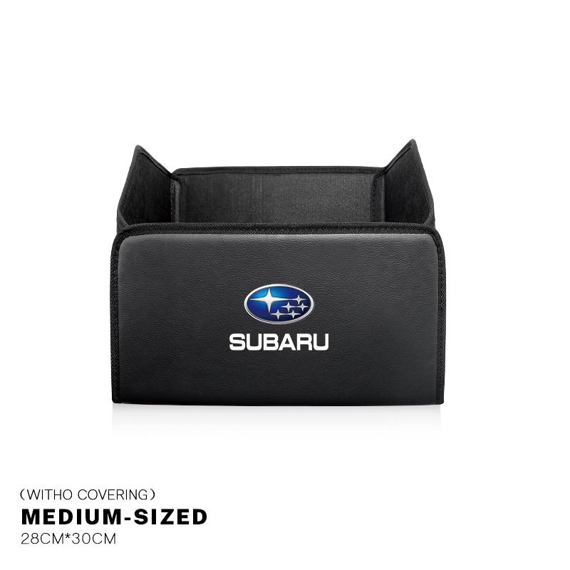 leather Car Organizer Box Trunk Storage Bag For Subaru Levorg BRZ Forester Legacy Mpreza Impreza XV Outback Crosstrek STI Ascent Y12