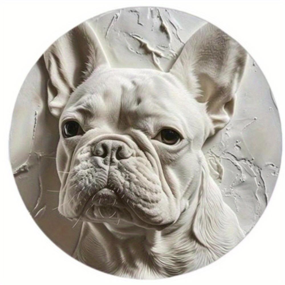 

1шт 2d Плоска Кругла Дерев яна Табличка - 20см Декор Вікна Штучна Крижана Скульптура для Спальні Декорація Вінок Табличка Подарунок Декорація на Тему Ши-тцу 20cm*20cm