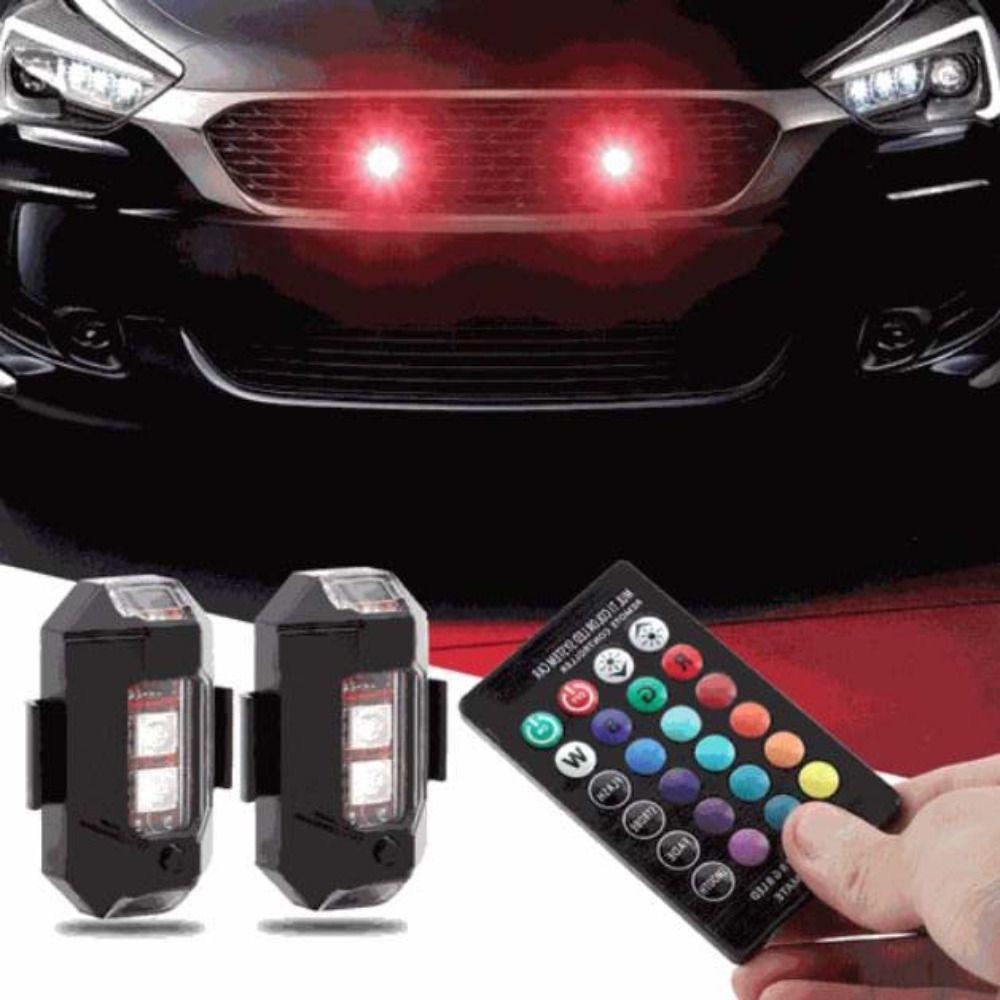 7 Color Motorcycle Warning Light RGB Motorcycle Signal Light LED Strobe Light  Night Flying