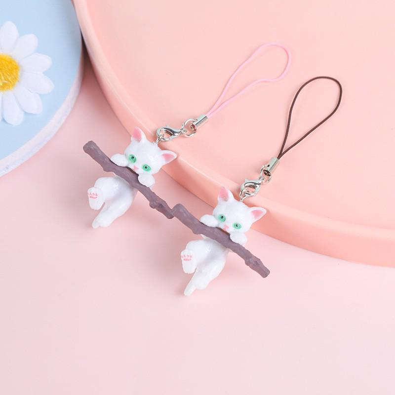 Multi-Color Cartoon Kitten Keychain Pendant