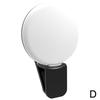 Light Mobile Phone Fill Flash Lens Portable LED External Fill Light Mini Circular Fill Light Clip For IPhone