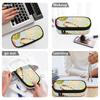 Pencil Case Spacious Storage Easy Open Zipper 300D Polyester with Mesh Pocket Removable Divider and Pen Slots for Boys Girls