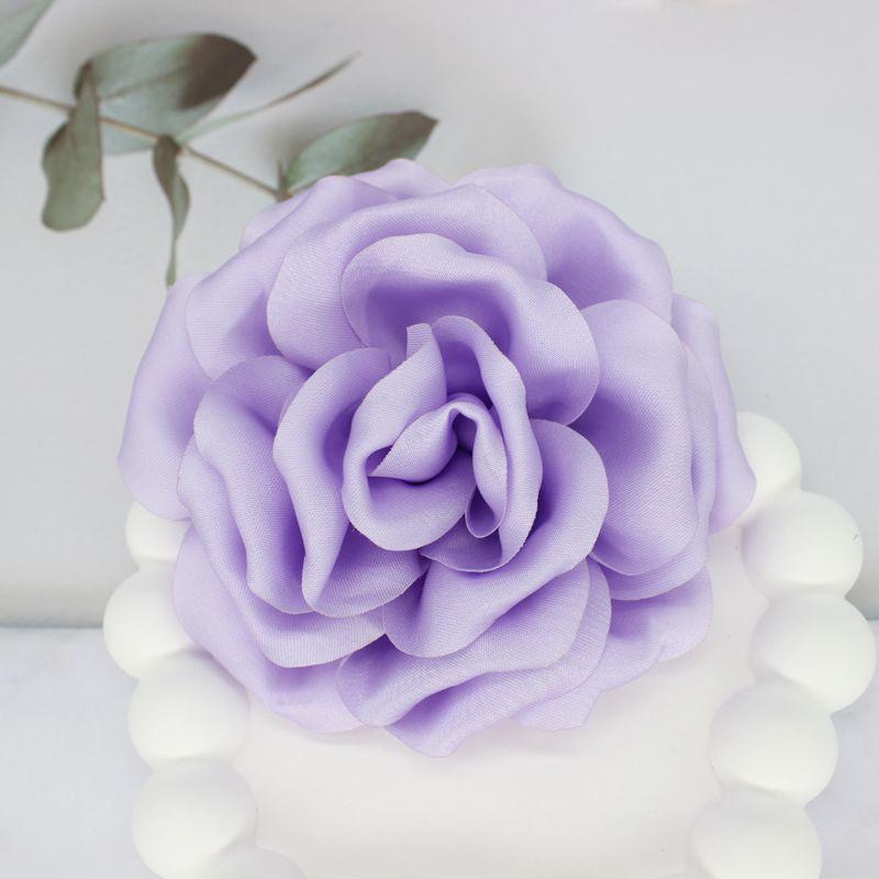 Elegant 3D Satin Fabric Brooch - Large Floral Pin for Sweaters and Suits (10cm)