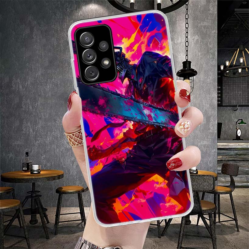 C-Chainsaw Mans Denji Soft Phone Case For Samsung Galaxy S22 S23 S24 S25 Edge S26 Ultra S20 FE S21 Plus + Fundas Coque Galaxy S2