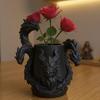 1Pcs Creative 3D Printed Dragon Pen Holder Three Headed Dragon Desktop Organizer Monster Desk Organizer Multi-Functional