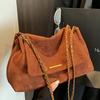 Large Capacity Tote Bag Women's New Autumn Texture Chain Shoulder Commuter Bag Retro Messenger Bag