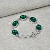 Chrome Diopside Gemstone 925 Solid Sterling Silver Handmade  Jewelry Exquisite Bracelet For Women