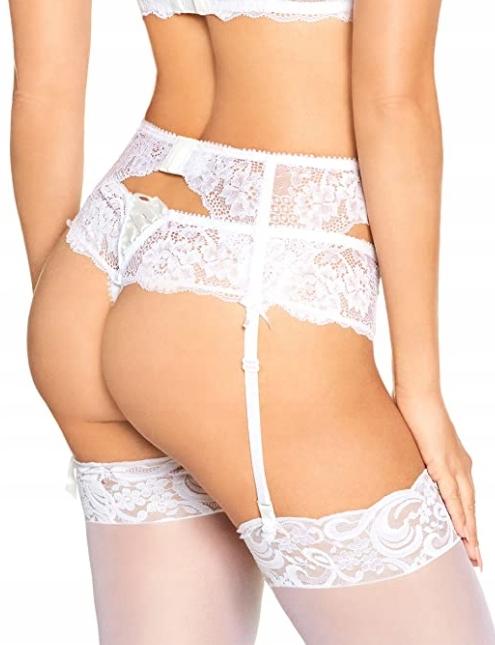 aM351 LACE WEDDING GARTER BELT SYLVIE BEPPINA S