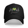 Jamaika Fahne Herz Lässig Baseballkappe Sommer Truckerhut Atmungsaktiv Tennis Skate Hip Hop Hüte Unisex Herren Vintage Baseballkappen