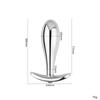 Metal Drop Anal Plug For Women Stainless Steel Three Sizes Jewel Base Butt Plug G-point Massage Adult Sex Toys Male/Famale Gay