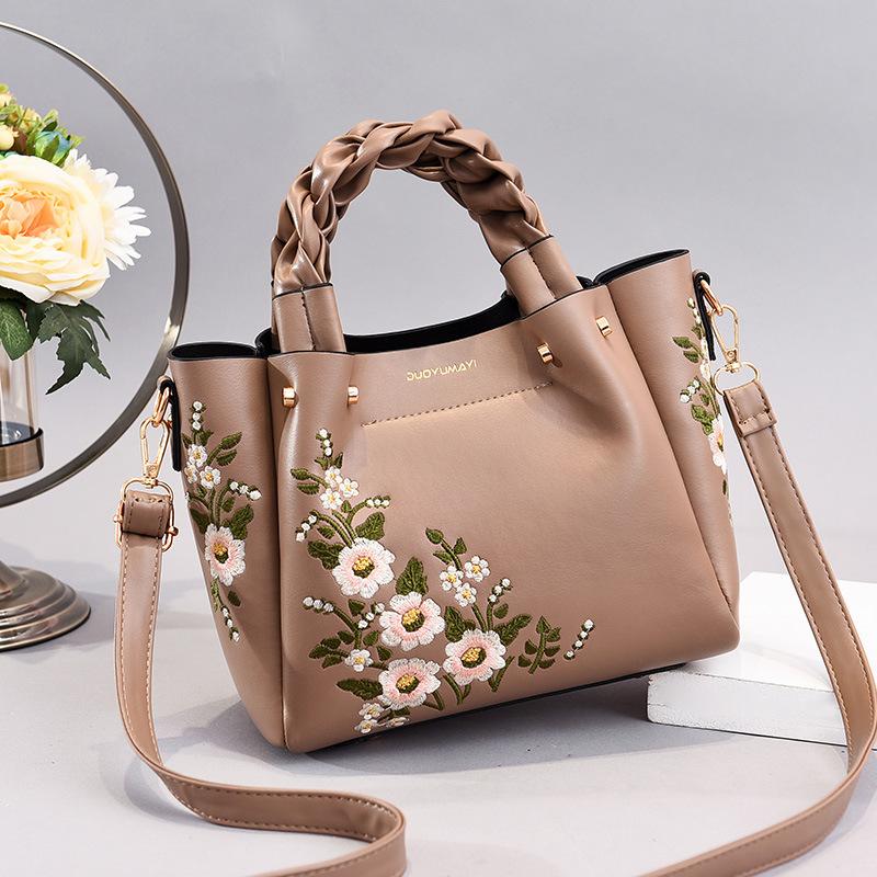 Women's Bag New Chinese Style Flower Bag Portable Women's Bag Trendy Fashion Shoulder Messenger Bags