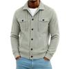 Men's Corduroy Cardigan Long Sleeve Casual Jacket for Everyday Wear