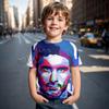 Cartoon Sonic Character Print Tshirts For Kids Casual Round Neck Street Tees Summer Adult/Kids Tshirts Cute Tops Sonic T-shirts