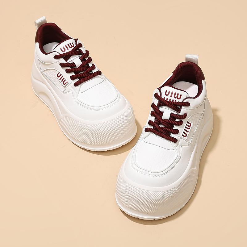 Autumn women's shoes fashionable versatile thick sole heightening breathable lace-up casual shoes foam sole shoes women