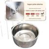 304 Stainless Steel Anti-Spill Hanging Pet Food Bowl for Cages