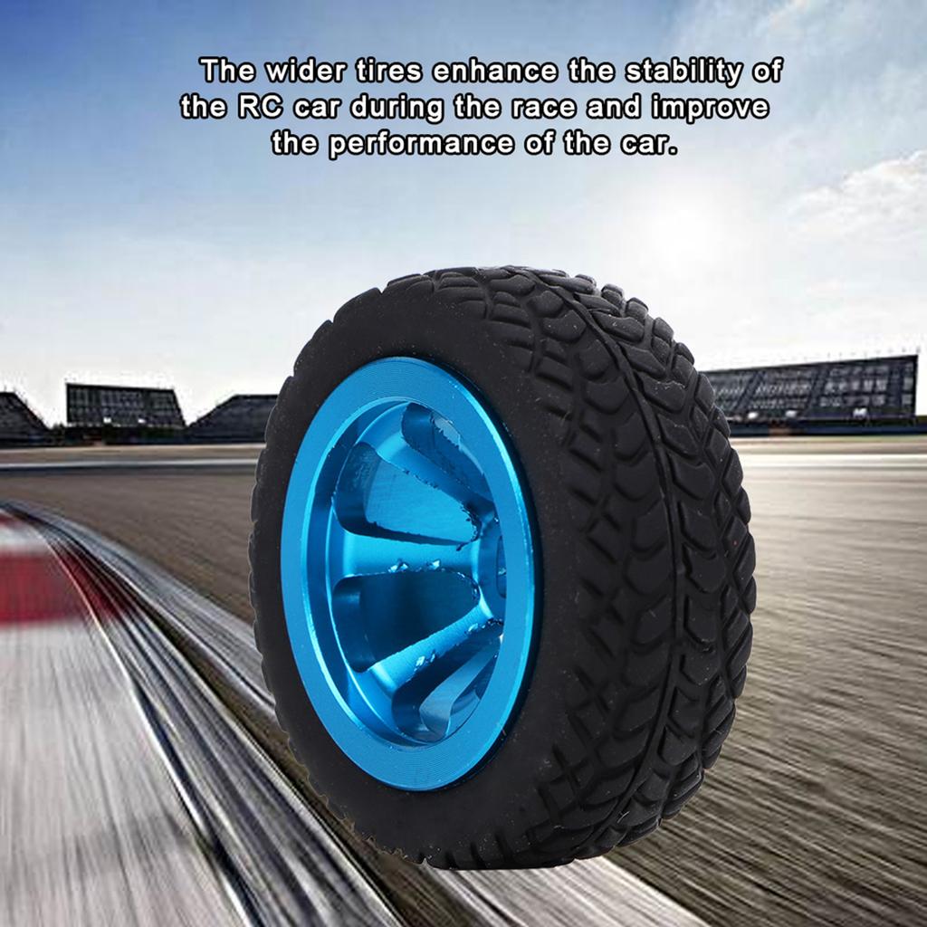 4PCS RC Car Model Upgrade Accessories Fit for WLtoys 1 28 K989 53 RC Aluminum Tires