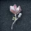 Vintage Floral Enamel Brooches Chinese Style Luxury Sense Brooch Suit Collar Pin  Festival Gifts