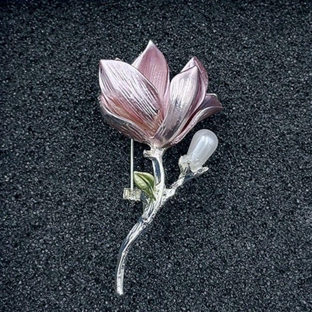 Vintage Floral Enamel Brooches Chinese Style Luxury Sense Brooch Suit Collar Pin  Festival Gifts