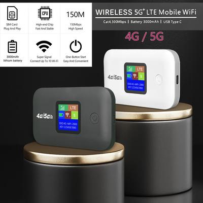 Universal 4G Mobile WiFi Router Small Strong Signal Mobile WiFi Supports All SIM Cards Portable WiFi Business Office Network