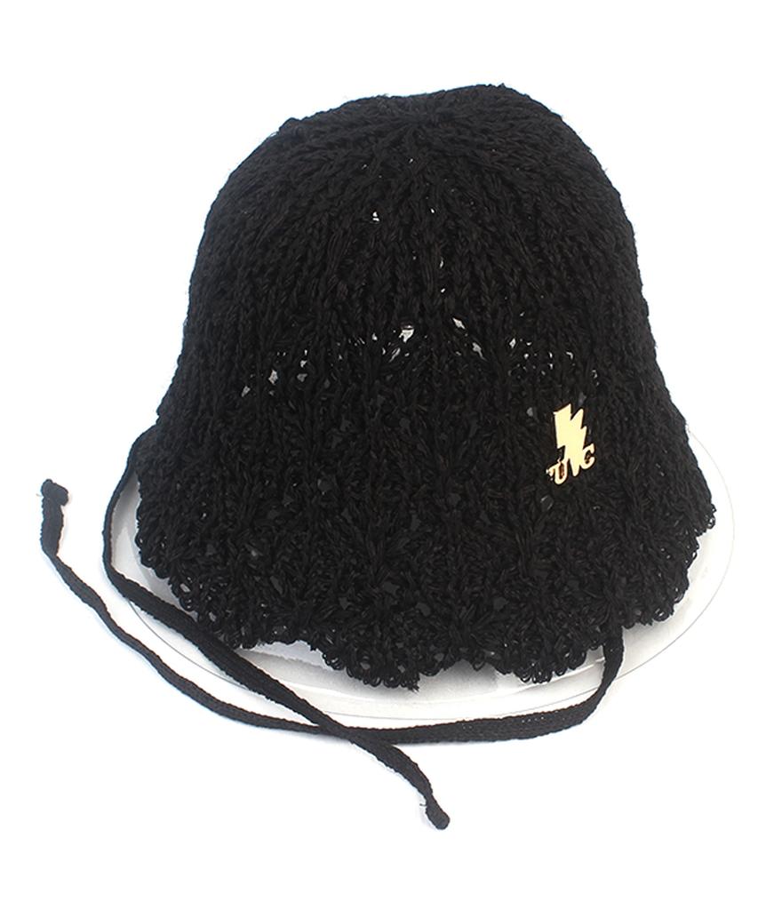 Yunibeosyeolkemiseuteuli Summer String Black Bonnet Hat Summer Bucket Hat
