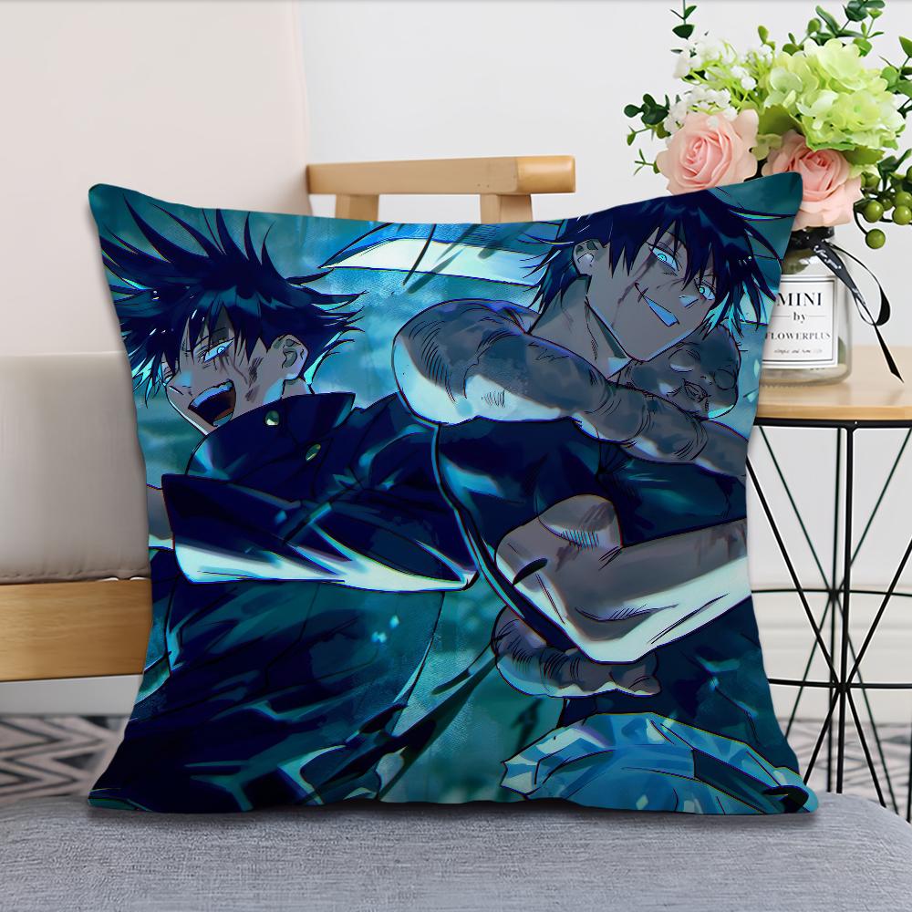 Toji Anime Jujutsu Kaisen F-Fushiguro  Pillow Case Fan Style Square Home Decor Cushion Cover Design Printed