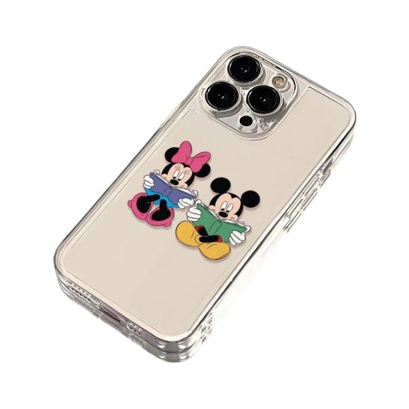 Cartoon Mickey Minnie Applies To Apple 16promax Mobile Phone Case iPhone15 Anti-drop 14 Transparent 12 Creative 7p