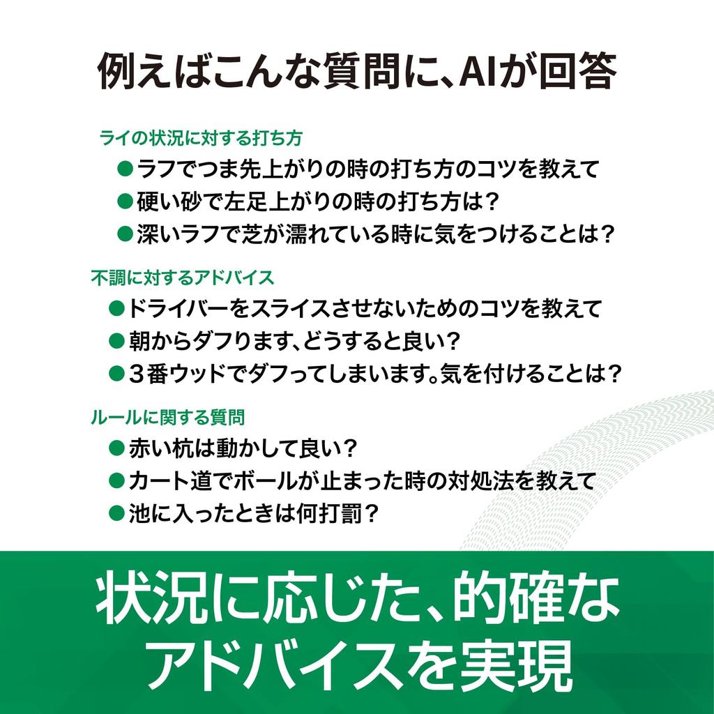 SOURCENEXT BirdieTalk Grau BT1GY + Erweiterter Garantieservice Interaktives Golf-KI-Gerät BirdieTalk