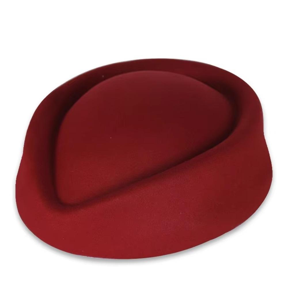 British Retro Top Hats Formal Felt Beret New Flight Attendant Hat for Party