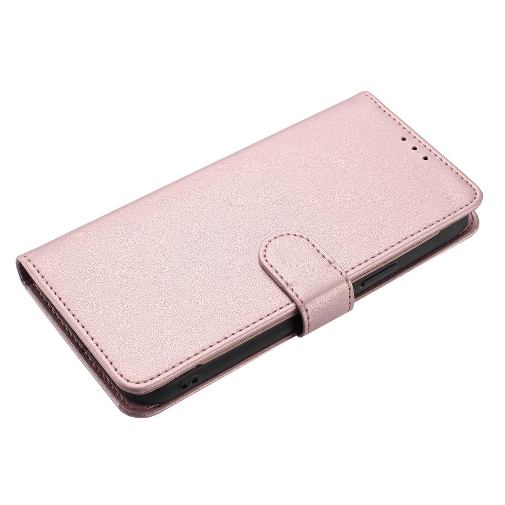For Samsung Galaxy S24 FE Wallet Case with Strap/Multiple Card Slots Solid Color Leather Stand Phone Cover
